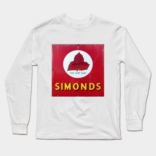 Simonds Beer, vintage enamel sign. Long Sleeve T-Shirt